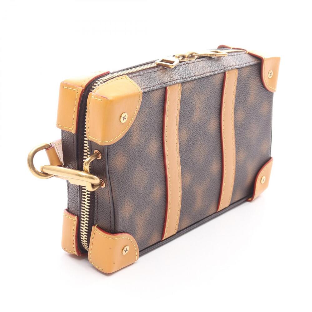 Louis Vuitton Canvas Bag Shoulder Soft Trunk Monogram Leather This Brown